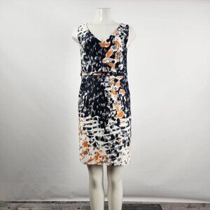 ANDREA Jovine Black Tie Dye Shift Dress Size 4
